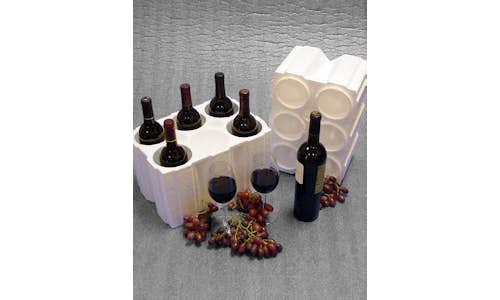 Molded EPS wine shippers